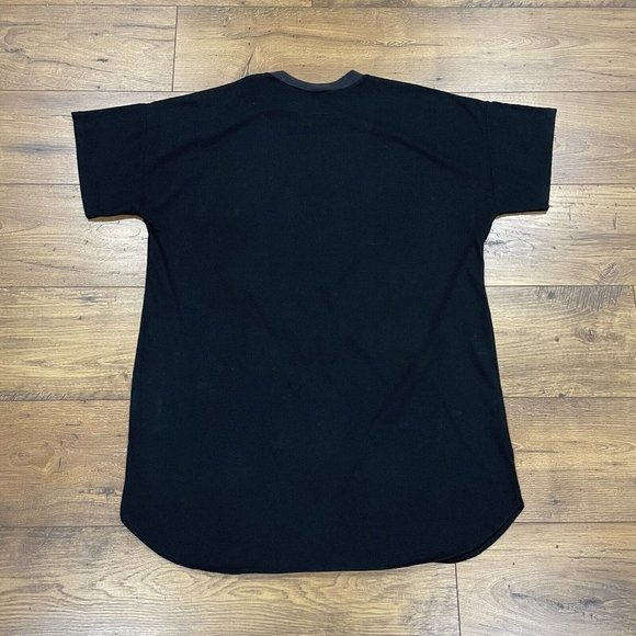 Vintage NiteWear Sleep Tee One‎ Size Puffy Paint Heart 80s 90s Gown Shirt Black - Picture 6 of 11